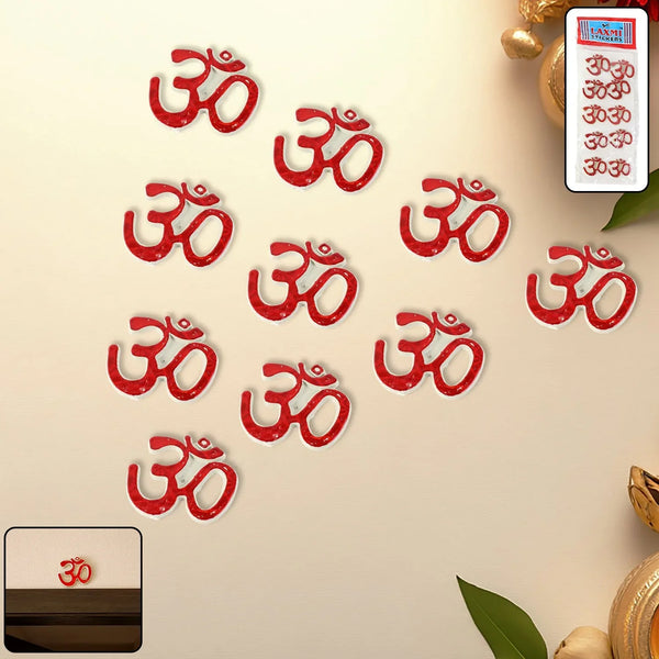 Traditional Decorative “Om” Sticker - (Set) - justgrabit.in | Just Grab It