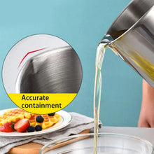Stainless Steel Oil Strainer Pot with Lid and Filter Mesh (1 Set) - Justgrabit Inc.