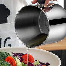 Stainless Steel Oil Strainer Pot with Lid and Filter Mesh (1 Set) - Justgrabit Inc.