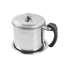 Premium Stainless Steel Oil Filter Pot (1.3 Ltr) - justgrabit.in | Just Grab It