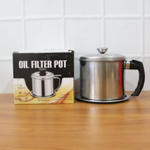 Premium Stainless Steel Oil Filter Pot (1.3 Ltr) - justgrabit.in | Just Grab It