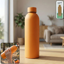 Stainless Steel Double Wall Vacuum - Insulated Drink Water (Orange / 500 ML Approx) - justgrabit.in | Just Grab It