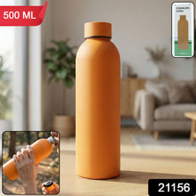 Stainless Steel Double Wall Vacuum - Insulated Drink Water (Orange / 500 ML Approx) - justgrabit.in | Just Grab It