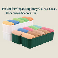 5 Compartments Socks / Handkerchief / Underwear Storage Box Socks Drawer Closet Organizer Storage Boxes (pack of 4) - justgrabit.in | Just Grab It