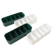5 Compartments Socks / Handkerchief / Underwear Storage Box Socks Drawer Closet Organizer Storage Boxes (pack of 4) - justgrabit.in | Just Grab It
