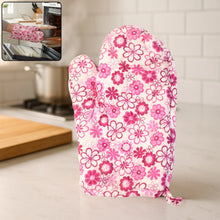 Designer Multicoloured Oven Mitt and Pot Holder (24 Cm) - Justgrabit Inc.