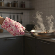 Designer Multicoloured Oven Mitt and Pot Holder (24 Cm) - Justgrabit Inc.