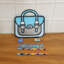 Kids 5 in 1 Stationery Kit with Cartoon Style Carry Bag - justgrabit.in | Just Grab It