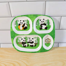 Kids 4 - Compartment Melamine Partition Plate (1 Pc / 24×22 Cm) - justgrabit.in | Just Grab It
