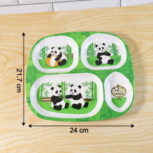 Kids 4 - Compartment Melamine Partition Plate (1 Pc / 24×22 Cm) - justgrabit.in | Just Grab It