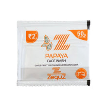 Zequz Papaya Face Wash Sachet (5 ML / 1 Pc) - justgrabit.in | Just Grab It