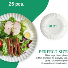 Freshee 9 Inch Round Compostable Paper Plate – 25 Pcs Pack - justgrabit.in | Just Grab It