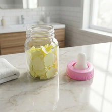 Portable Baby Bottle Shape Hand Wash Soap Paper Sheets Set (1 Set) - justgrabit.in | Just Grab It