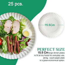 Freshee 7 Inch Round Compostable Paper Plate - 25 Pcs Pack - justgrabit.in | Just Grab It