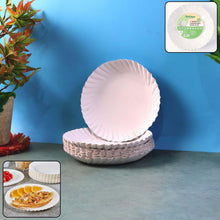 Freshee 7 Inch Round Compostable Paper Plate - 25 Pcs Pack - justgrabit.in | Just Grab It
