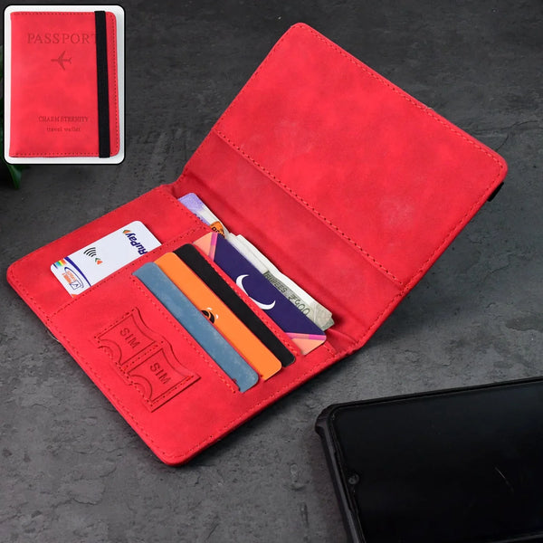 Premium Multifunction Travel Passport Holder & Wallet (15x11cm / 1 Pc) - Justgrabit Inc.