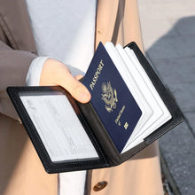 Premium Leatherette Passport Holder Cover (1 Pc) - Justgrabit Inc.