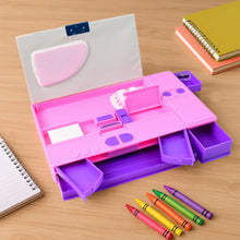 Multi - Functional Space Theme Pencil Box with Built - in Calculator (1 Pc) - Justgrabit Inc.