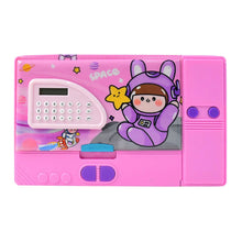 Multi - Functional Space Theme Pencil Box with Built - in Calculator (1 Pc) - Justgrabit Inc.