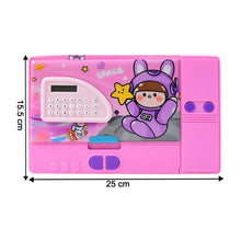Multi - Functional Space Theme Pencil Box with Built - in Calculator (1 Pc) - Justgrabit Inc.