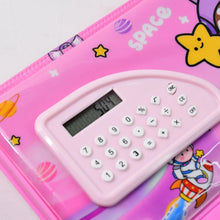 Multi - Functional Space Theme Pencil Box with Built - in Calculator (1 Pc) - Justgrabit Inc.