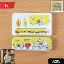 Premium Cartoon Printed Pencil Box Stationery Set (1 Pc) - justgrabit.in | Just Grab It