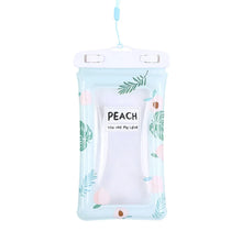 Waterproof Peach Transparent Mobile Pouch with Neck Strap (1 Pc) - Justgrabit Inc.
