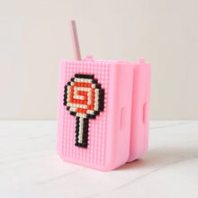 DIY Pixel Art Pencil Box with Building Blocks (1 Set) - justgrabit.in | Just Grab It