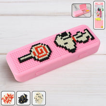 DIY Pixel Art Pencil Box with Building Blocks (1 Set) - justgrabit.in | Just Grab It