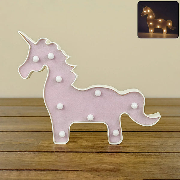 Magical Unicorn Shaped LED Decorative Night Light (1 Pc) - justgrabit.in | Just Grab It