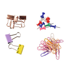 Office Stationery Clips and Pins Combo, 1 Set - justgrabit.in | Just Grab It