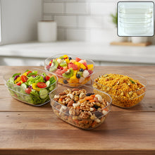 Transparent Multipurpose Serving Bowl Set (4 Pc Set) - justgrabit.in | Just Grab It