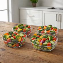Transparent Multipurpose Serving Bowl Set (4 Pc Set) - justgrabit.in | Just Grab It