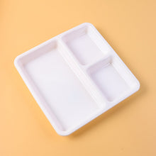 Plastic 3 - Compartment Plate for Meal Serving - justgrabit.in | Just Grab It