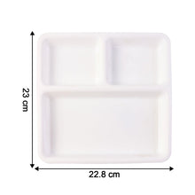 Plastic 3 - Compartment Plate for Meal Serving - justgrabit.in | Just Grab It