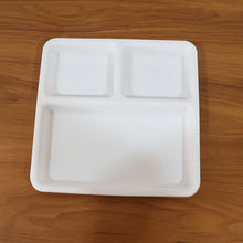 Plastic 3 - Compartment Plate for Meal Serving - justgrabit.in | Just Grab It