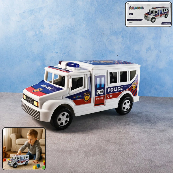 Funwoods Police Van Toy - (1 Pc) - justgrabit.in | Just Grab It
