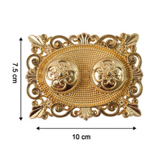Royal Ornate Oval Pooja Thali - (1 Pc) - justgrabit.in | Just Grab It