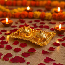 Ornate Rectangular Pooja Tilak Plate - (Mix Design / 1 Pc) - justgrabit.in | Just Grab It