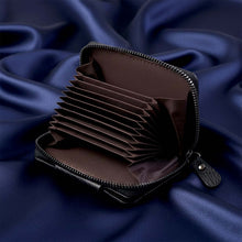 Premium Black Zip - Around Card Holder Wallet (1 Pc) - justgrabit.in | Just Grab It