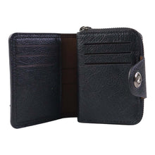 Premium Black Zip - Around Card Holder Wallet (1 Pc) - justgrabit.in | Just Grab It