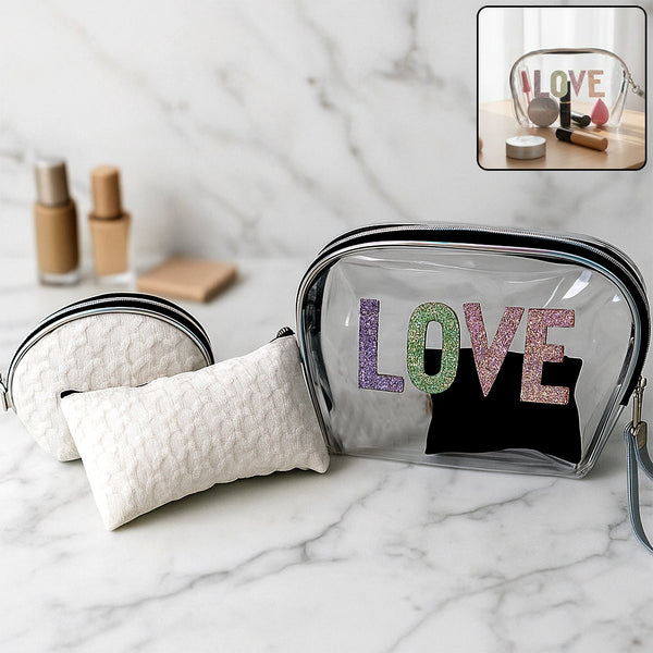 3 - in - 1 Premium Makeup Bag Set - justgrabit.in | Just Grab It