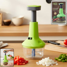 Push - Down Vegetable & Fruit Chopper (B - Grade / 750 ML) - justgrabit.in | Just Grab It