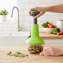 Push - Down Vegetable & Fruit Chopper (B - Grade / 750 ML) - justgrabit.in | Just Grab It