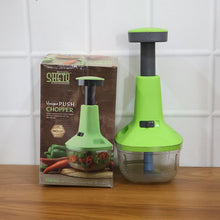 Push - Down Vegetable & Fruit Chopper (B - Grade / 750 ML) - justgrabit.in | Just Grab It