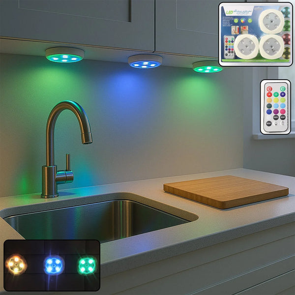 Multicolor Remote Control LED Touch Light Set - justgrabit.in | Just Grab It