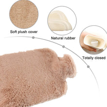 PVC Hot Water Bag with Soft Fur Cover (1 Pc) - justgrabit.in | Just Grab It