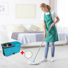 Quick Spin Mop – Plastic Floor Cleaner with Big Bucket & Easy Wheels - justgrabit.in | Just Grab It
