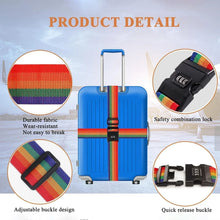 Heavy - Duty Rainbow Webbing with 3 - Digit Code Lock - justgrabit.in | Just Grab It