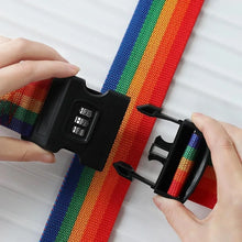 Heavy - Duty Rainbow Webbing with 3 - Digit Code Lock - justgrabit.in | Just Grab It